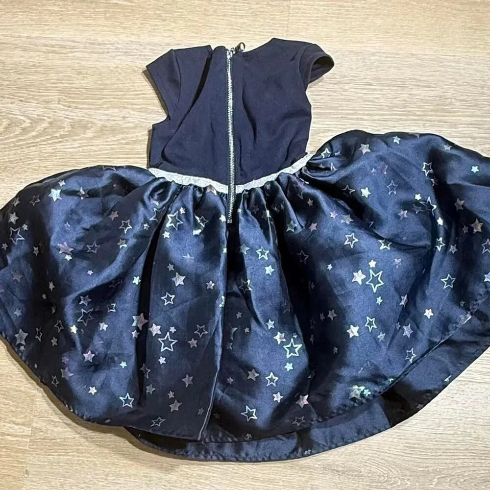 H&M girls Navy and Blue Dress size 2-4
